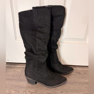 Black Suede Women's Boots